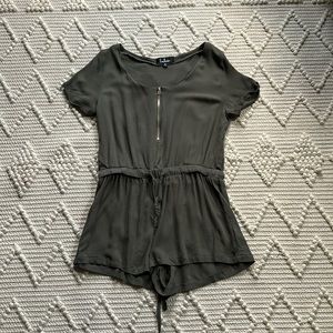 Zip-up romper